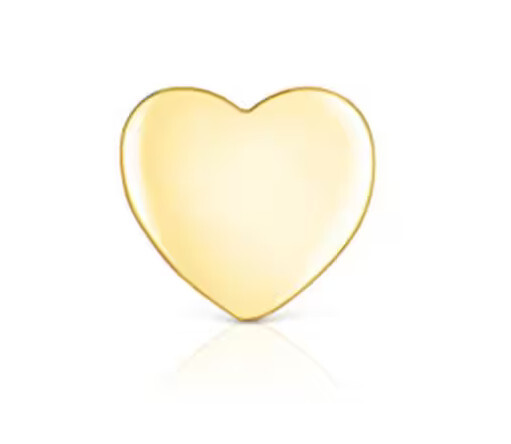 Zlatá piercingová náušnice se srdíčkem Basics 211513030