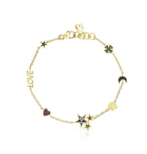 Dámský pozlacený náramek se symboly Teddy Bear 1003417000