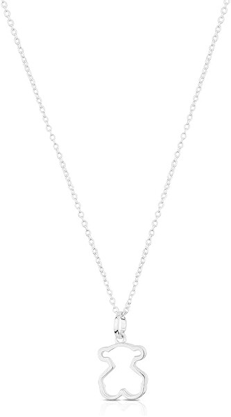 Půvabný stříbrný náhrdelník s medvídkem Galaxy 614784500 (řetízek, přívěsek)