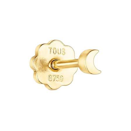 Zlatá piercingová náušnice s půlměsícem Basics 211513050