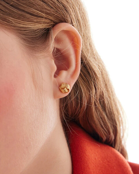 Elegantní pozlacené pecky Uzel Nivola A5512-DT