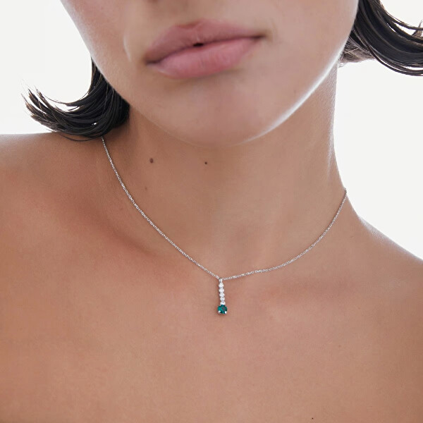 Elegante collana in argento con cristalli Shine A4668-20HG