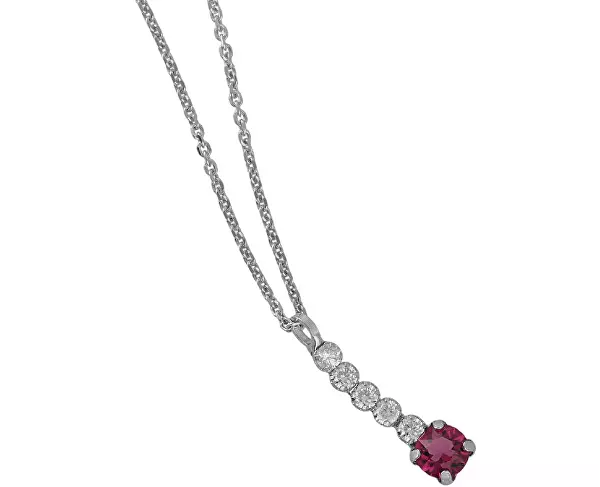 Elegantní stříbrný náhrdelník s krystaly Shine A4668-21HG