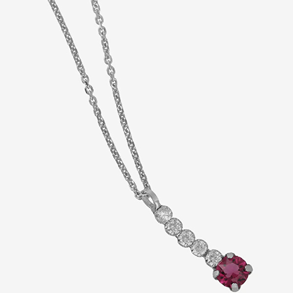 Elegante collana in argento con cristalli Shine A4668-21HG