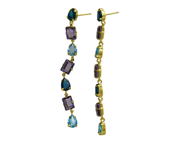 Luxusní dlouhé náušnice s krystaly Balance A4719-12DT