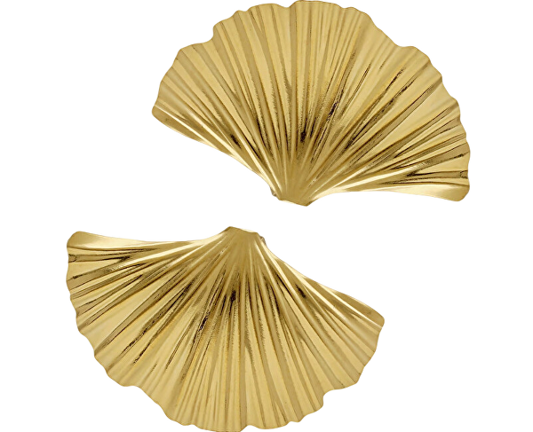 Půvabné pozlacené náušnice Mušle Tokyo A4779-DT