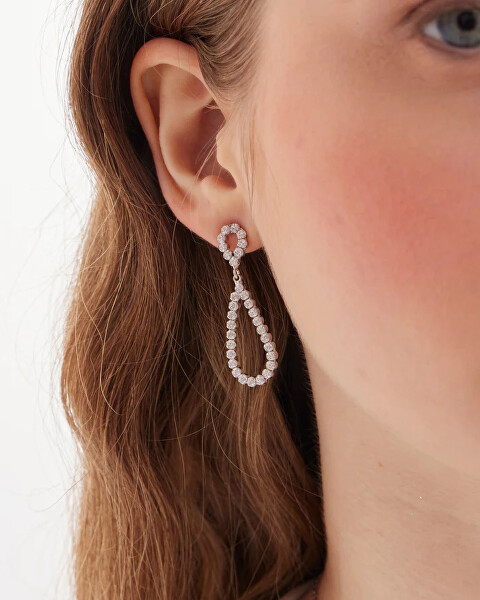 Visací náušnice s krystaly Teardrop Lieve A5534-07HT