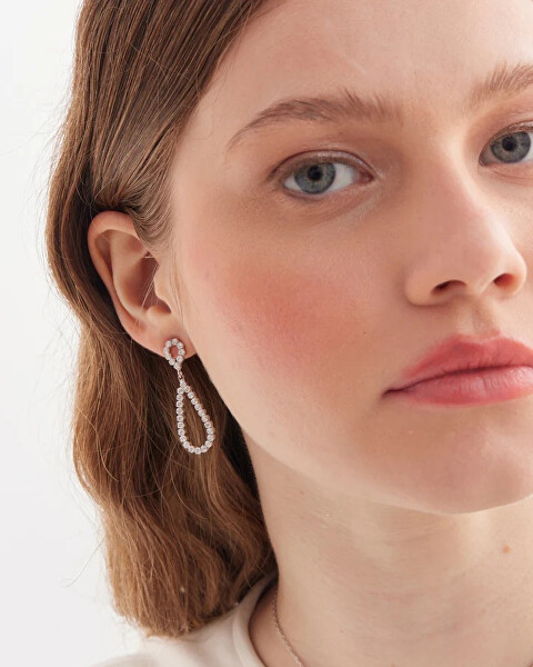 Visací náušnice s krystaly Teardrop Lieve A5534-07HT
