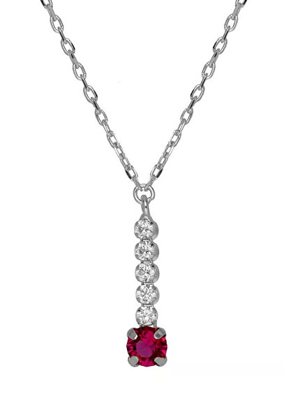 Elegante collana in argento con cristalli Shine A4668-21HG