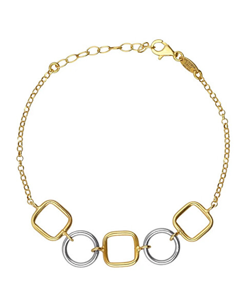 Moderní bicolor náramek ze stříbra Nivola A5511-BP