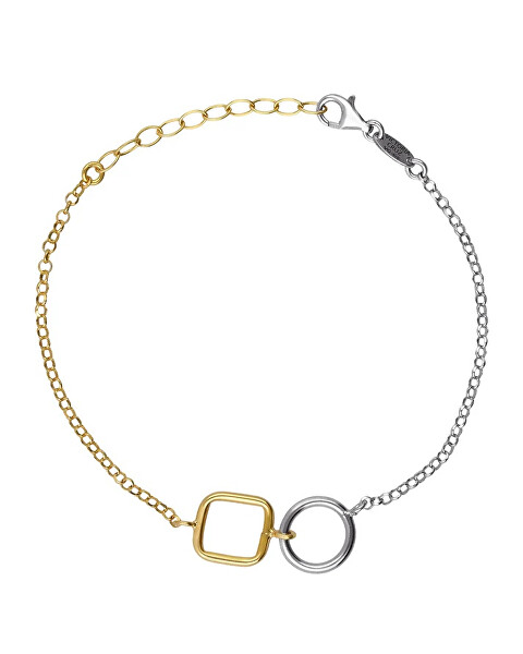 Stylový bicolor náramek ze stříbra Nivola A5510-BP