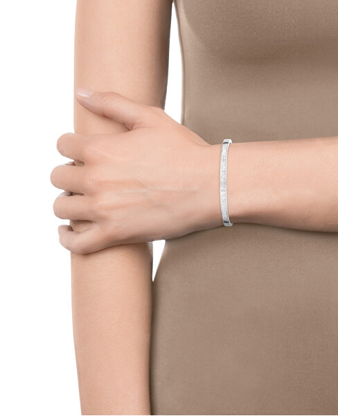 Elegante bracciale in acciaio con zirconi Fashion 75210P01000