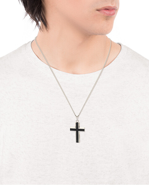 Štýlový pánsky náhrdelník s krížikom Magnum 75299C01010