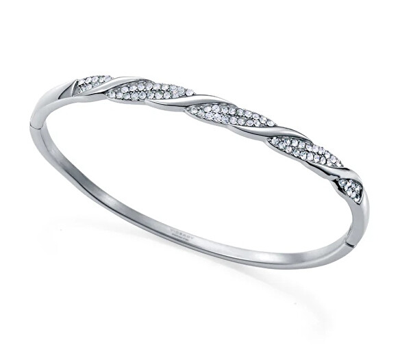 Elegantní pevný náramek s krystaly Chic 14185P01000