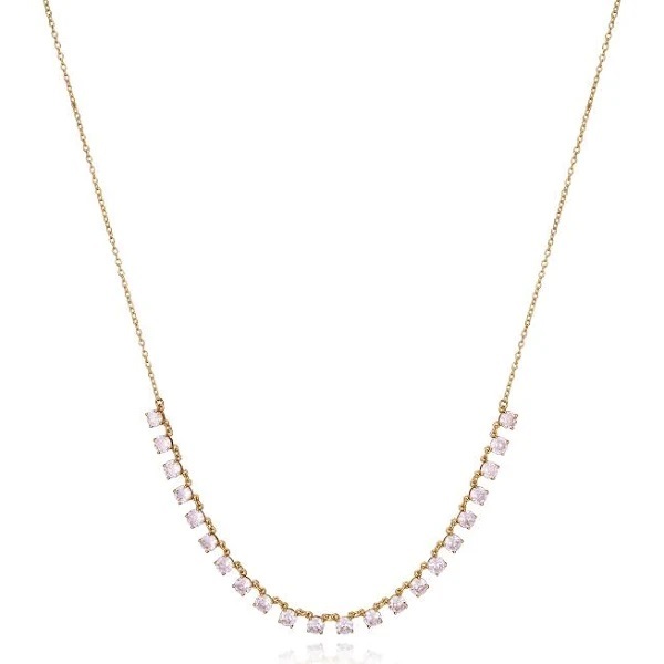 Elegantní pozlacený náhrdelník se zirkony Elegant 13150C100-30