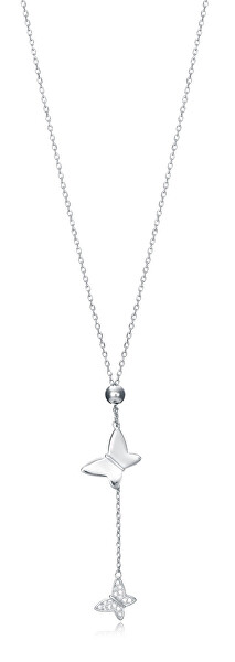 Elegant colier din argint cu fluturași Trend 13047C000-30