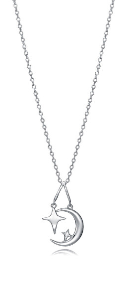 Hravý strieborný náhrdelník Trend 13011C000-30 (retiazka, prívesok)