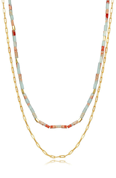 Luxusní dvojitý náhrdelník Elegant 13041C100-99