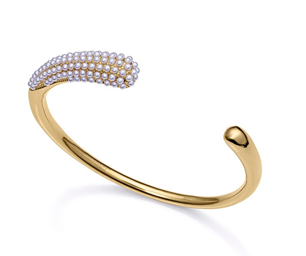Schickes, zeitloses, massives Armband mit Perlen Chic 15150P01012