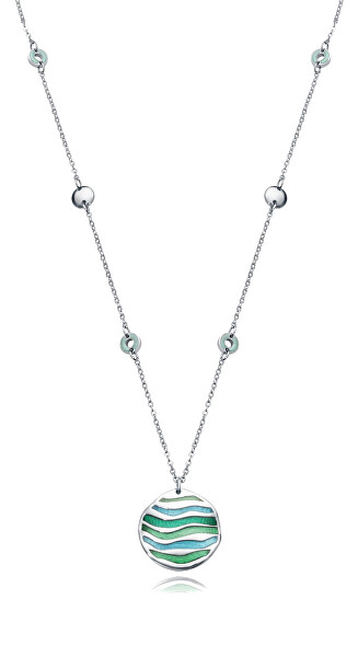 Pôvabný oceľový náhrdelník Air 15135C01013