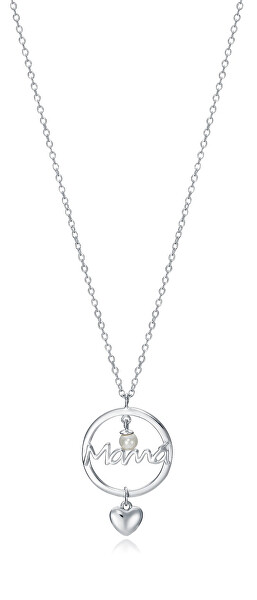 Pôvabný strieborný náhrdelník pre mamičku Dia Madre 13054C000-60 (retiazka, prívesok)