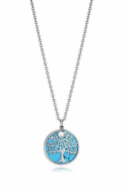 Pôvabný strieborný náhrdelník Strom života Fashion 15064C01010 (retiazka, prívesok)