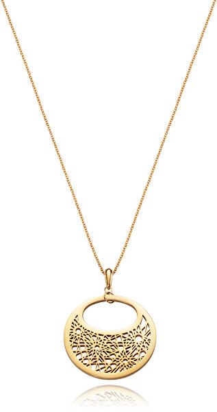 Pozlacený náhrdelník s výrazným přívěskem Chic 75115C01012