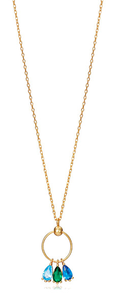 Elegante collana placcata in oro 13050C100-33 (catena, pendenti)