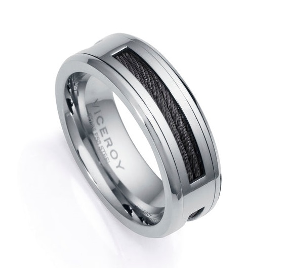 Stilvoller Ring aus Stahl Magnum 14066A02
