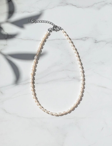 Dámský náhrdelník z pravých perel Mireya Silver