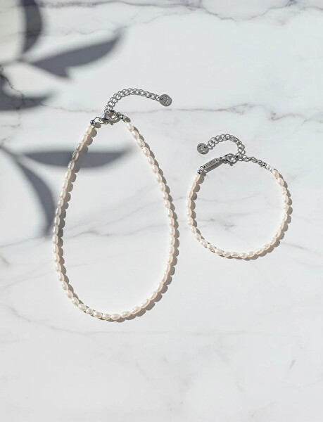 Dámský náhrdelník z pravých perel Mireya Silver