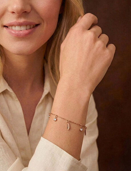 Dámský náramek s přívěsky Selvera Rose Gold