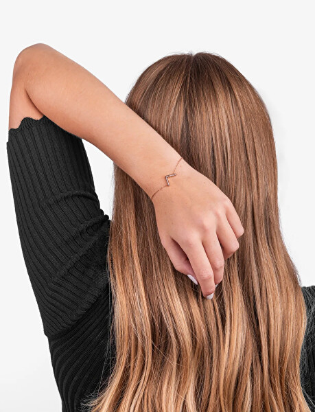 Elegantní náramek se srdíčkem Amelora Rose Gold