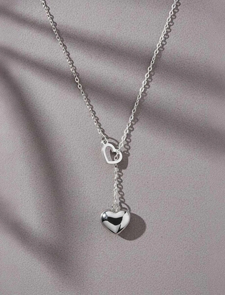 Flexibilní náhrdelník Sweet heart Silver