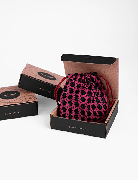 Jemné bronzové náušnice srdiečka Rose zlaté Sparkle