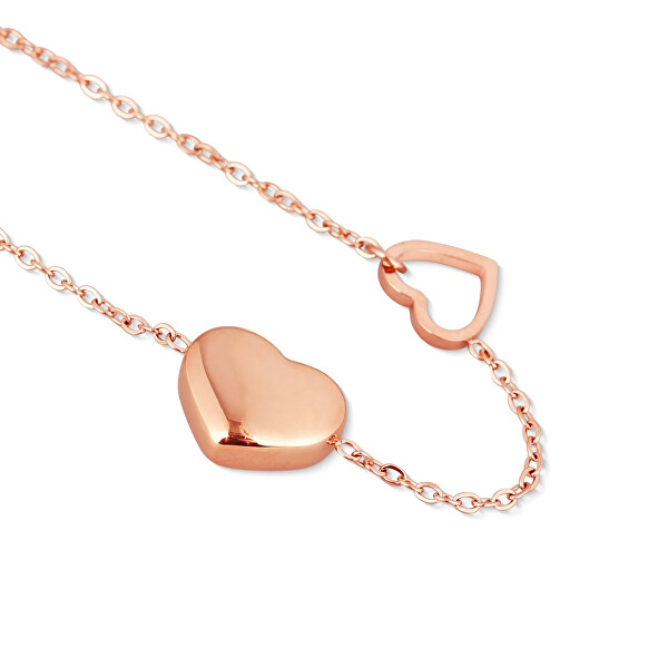 Jemný bronzový náramek Loyalty Rose Gold