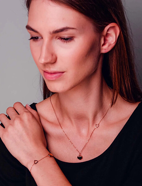 Jemný bronzový náramek Loyalty Rose Gold