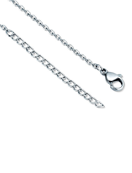 Wunderschöne Halskette aus Stahl Blume Riterra Silver