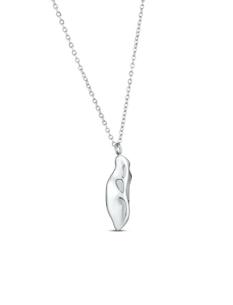 Krásný ocelový náhrdelník List Virela Silver