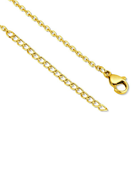 Krásný pozlacený náhrdelník Květina Riterra Gold