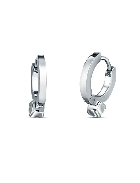 Kruhové náušnice Manilla Silver