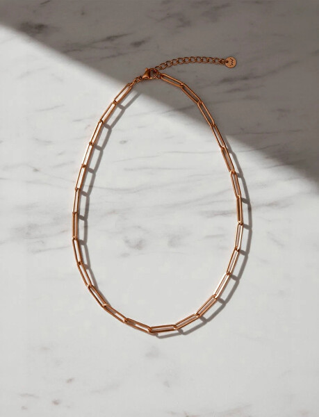 Luxusní pozlacený náhrdelník Isel Rose Gold