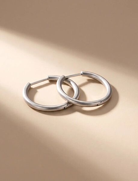 Minimalistické kruhové náušnice Orix Silver