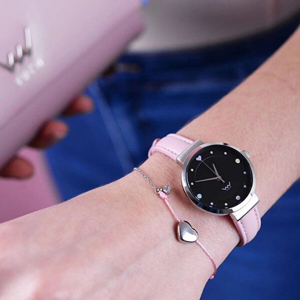 Modisches Armband Shiny Heart Pink