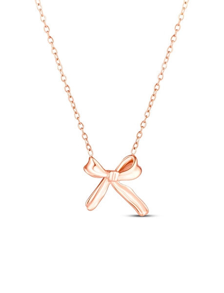 Náhrdelník s motivem mašličky Celiva Rose Gold