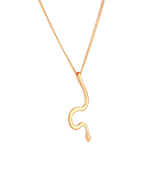 Náhrdelník s přívěskem hada Vireya Rose Gold
