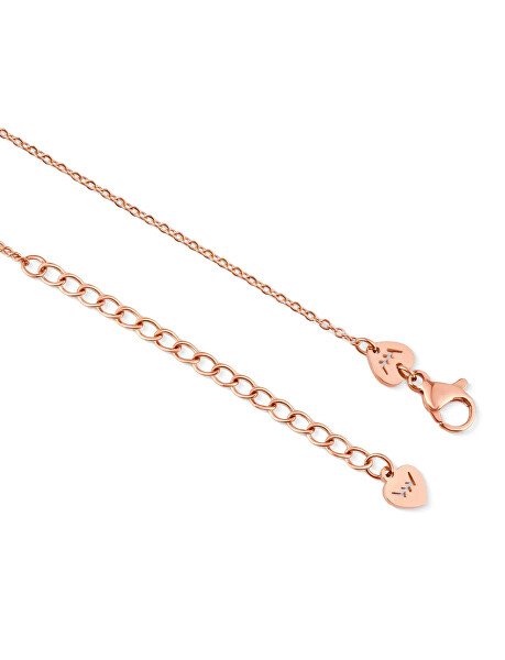 Něžný pozlacený náhrdelník se srdcem Arisca Rose Gold