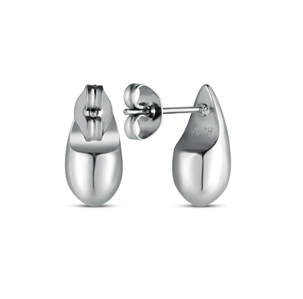 Ocelové náušnice ve tvaru kapky Tear drop Lurea Silver