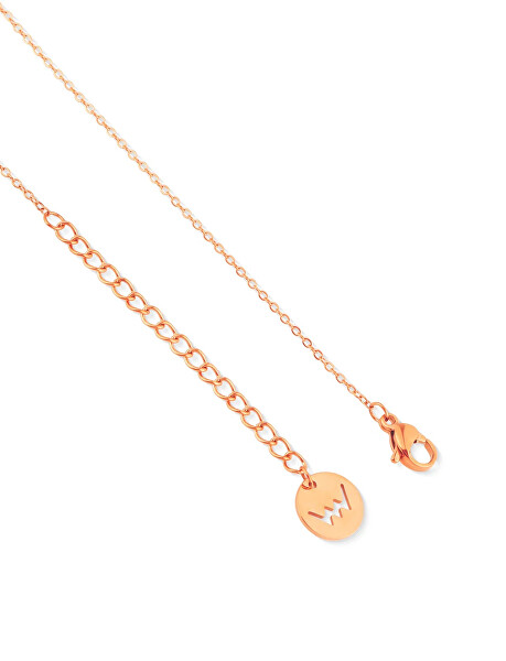 Ocelový náhrdelník Origami labuť Steya Rose Gold