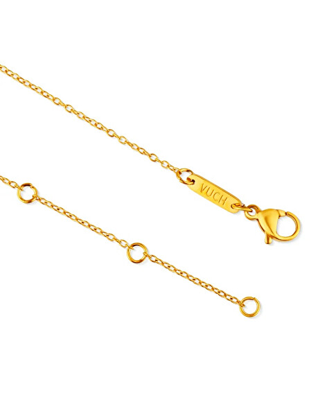 Ocelový náramek s designovým srdcem Amora Gold